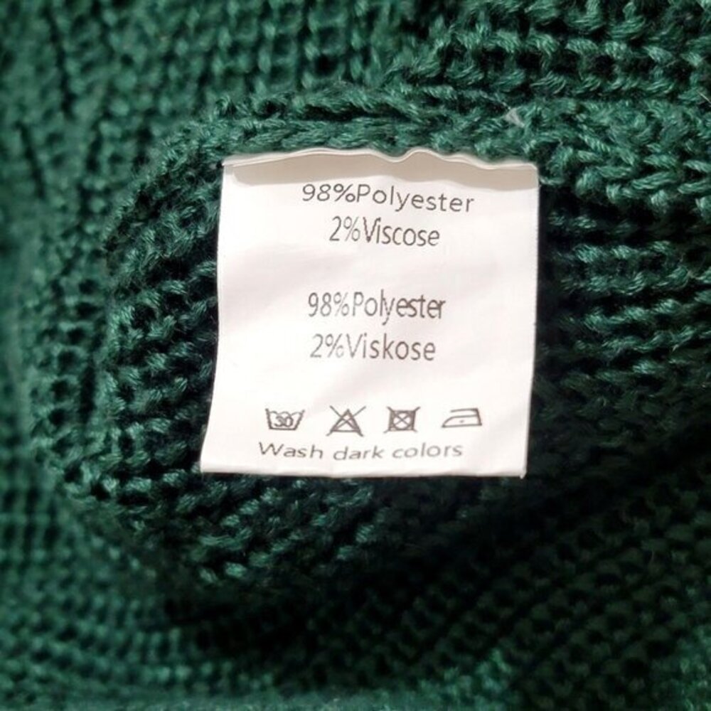 Grace Karin Green Sweater Crew Neck L - Picture 9 of 10